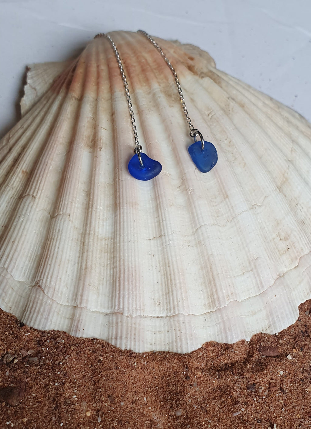 Cobalt Thred Earrings