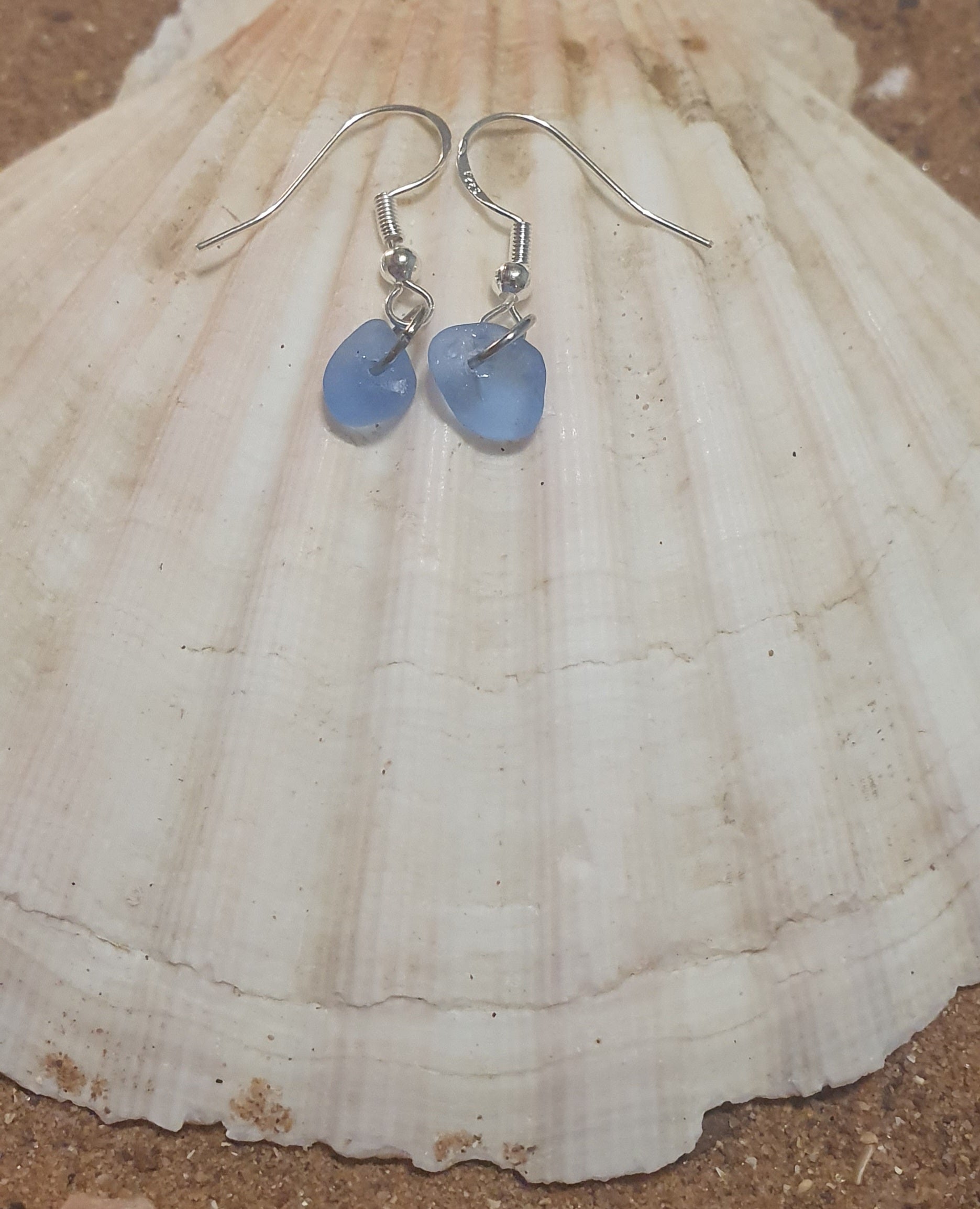 Cornflour Blue Drop Earrings