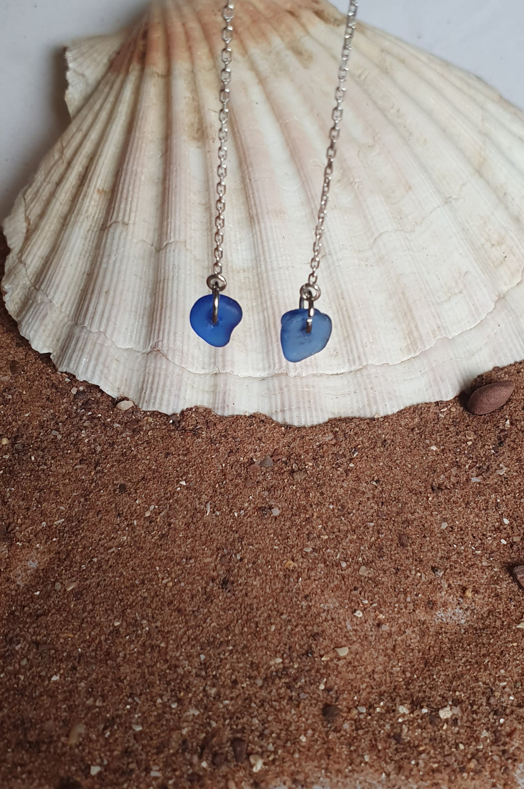 Cobalt Thred Earrings