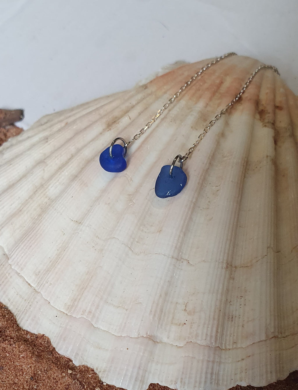 Cobalt Thred Earrings